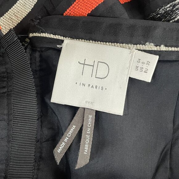 Anthropologie HD in Paris Striped Pleated Flare Skater Skirt Size 0 - Picture 5 of 9